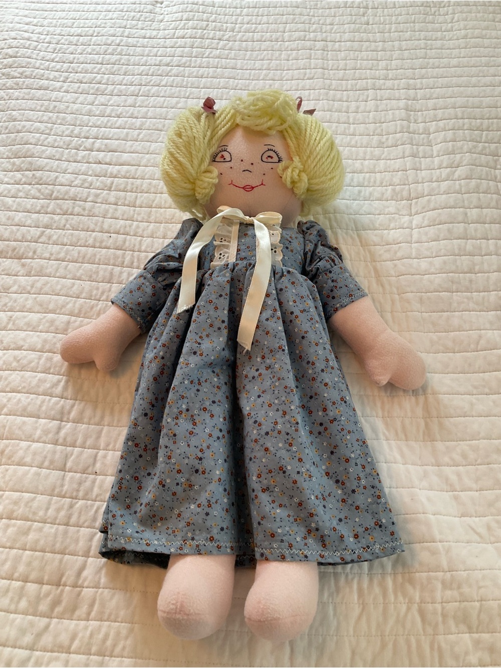 Vintage 1970s/1980s Handmade Prairie Doll. 22”